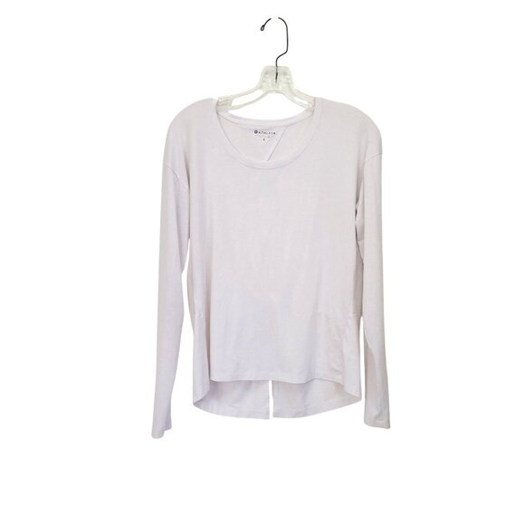 Athleta Tops - Athleta Women's Long Sleeve White Open Twist Back Top Size S